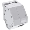 76203C - InLine® Keystone SNAP-In FO Porte-module Keystone, 1x pour rail DIN