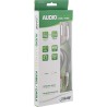 99264 - InLine® Câble audio fin 2x RCA ST/ST, stéréo, 0,5m 17198E