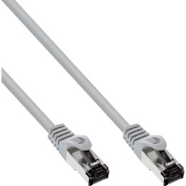 InLine? Patchkabel, S/FTP (PiMf), Cat.8.1, 2000MHz, halogenfrei, grau, 0,5m