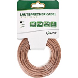 InLine® Lautsprecherkabel, 2x 2,5mm², CU, transparent, 10m