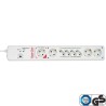 InLine® Steckdosenleiste mit ÜSS + Master/Slave, weiß, 1+7-fach, 1,5m Zuleitung InLine® Steckdosenleiste mit ÜSS + Master/Slave, weiß, 1+7-fach, 1,5m Zuleitung