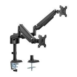 InLine? Tischhalterung mit Lifter, f?r zwei Monitore bis 82cm (32), 9kg