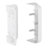 23180B - InLine® Slatwall Équerre de fixation pour support mural panneau, blanc, set de 2