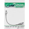 78833 - InLine® Câble patch, S/FTP (PiMf), Cat.8.1, 2000MHz, sans halogène, gris, 0,3m