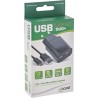 31503D - InLine® USB DUO Chargeur, Adaptateur secteur 2x  Micro-câble USB