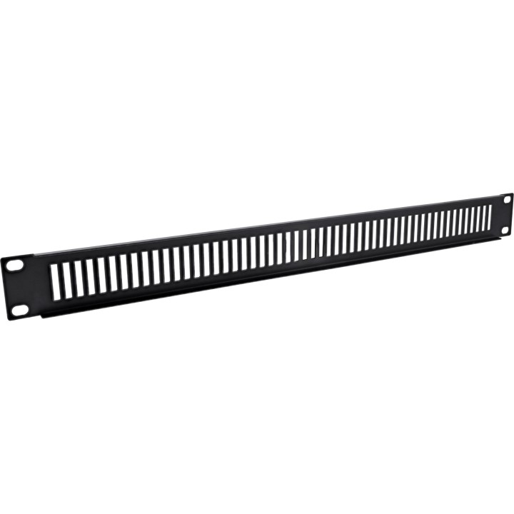 InLine? 19 Blindplatte perforiert, 1HE, RAL 9005 schwarz