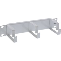 19109B - InLine® 10 panneau de brassage Panneau guide-câbles, 3 étriers, RAL 7035 gris