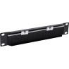 InLine? 10 Kabel Durchf?hrungsplatte mit B?rste, 1HE, RAL 9005 schwarz InLine? 10 Kabel Durchf?hrungsplatte mit B?rste, 1HE, RAL 9005 schwarz