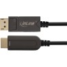 17180C - InLine® Câble convertisseur DisplayPort vers HDMI AOC, 4K/60Hz, noir, 20m
