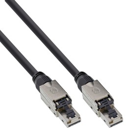 InLine? Patchkabel, U/UTP, Cat.6A, halogenfrei, AWG23 Kupfer, schwarz, 30m