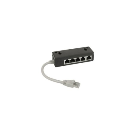 Distributeur ISDN InLine®, 5x RJ45 Bu, 15cm Câble, avec résistances de pull-up