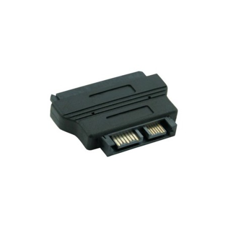 InLine® Adapter SATA, SATA 22pol. Stecker (7+15) auf Slimline SATA 13pol. Buchse (7+6)