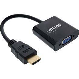 65003B - InLine® Câble convertisseur HDMI vers VGA, avec audio