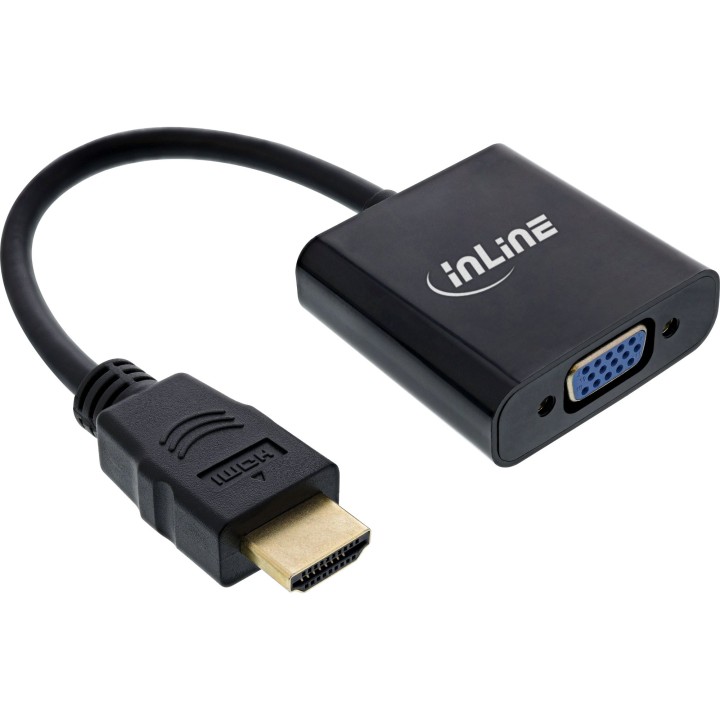 65003B - InLine® Câble convertisseur HDMI vers VGA, avec audio