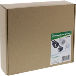 16410T - InLine® Rallonge électrique prise de courant de sécurité coudée prise femelle, blanc, 15m