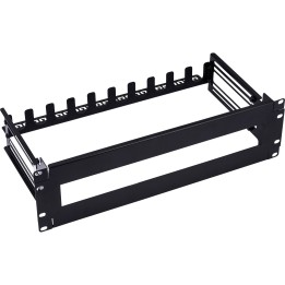 19106A - Barrette disjoncteur InLine® 19 3U, avec rail chapeau réglable en profondeur