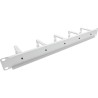 19110P - Panneau passe-câbles InLine® 19, 5 supports en plastique, RAL 7035, gris