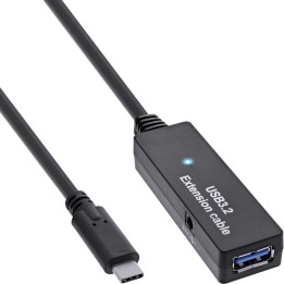 35650D - Extension active InLine® USB 3.2 Gen.1, fiche USB-C vers prise USB-A, 5 m