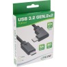35701W - Câble InLine® USB 3.2 Gen.2, USB-C mâle/mâle coudé, noir, 1 m 35701W - Câble InLine® USB 3.2 Gen.2, USB-C mâle/mâle coudé, noir, 1 m