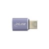 35900A - Adaptateur InLine® USB4, fiche/prise USB-C, aluminium, gris 35900A - Adaptateur InLine® USB4, fiche/prise USB-C, aluminium, gris