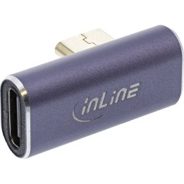 35900C - Adaptateur InLine® USB4, fiche/prise USB-C coudée verticalement droite/gauche