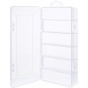 43009K - Boîte pour petites pièces InLine®, 6 compartiments, dimensions : 206x107x33mm, transparente