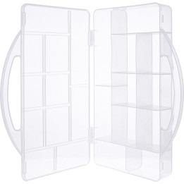 43009N - Boîte pour petites pièces InLine®, 11 compartiments, dimensions : 271x186x40mm, transparente