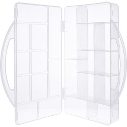 43009N - Boîte pour petites pièces InLine®, 11 compartiments, dimensions : 271x186x40mm, transparente
