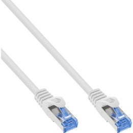 74822W - Câble patch InLine®, Cat.6A, S/FTP, TPE flexible, blanc, 0,25 m