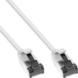 InLine? Patchkabel slim, U/FTP, Cat.8.1, TPE halogenfrei, wei?, 2m