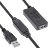 34614A - Rallonge active InLine® USB 2.0, fiche/prise USB-A, 25 m 34614A - Rallonge active InLine® USB 2.0, fiche/prise USB-A, 25 m