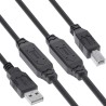 InLine? USB 2.0 Aktiv-Kabel, USB-A Stecker zu USB-B Stecker, 12,5m InLine? USB 2.0 Aktiv-Kabel, USB-A Stecker zu USB-B Stecker, 12,5m