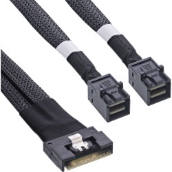 InLine? Slim SAS Kabel, SFF-8654 8i zu 2x SFF-8643, 1m
