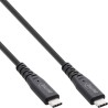 35904I - Câble InLine® USB4, USB-C ST/ST, PD 240W, 8K60Hz, TPE noir, 1,5m 35904I - Câble InLine® USB4, USB-C ST/ST, PD 240W, 8K60Hz, TPE noir, 1,5m