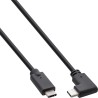 35704W - Câble InLine® USB 3.2 Gen.2, USB-C mâle/mâle coudé, noir, 1,5 m 35704W - Câble InLine® USB 3.2 Gen.2, USB-C mâle/mâle coudé, noir, 1,5 m