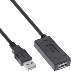 InLine? USB 2.0 Aktiv-Verl?ngerung, USB-A Stecker/Buchse, 5m