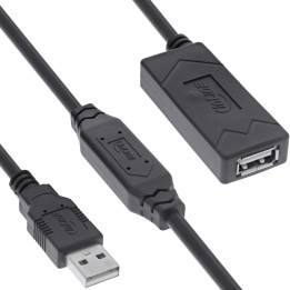 34613A - Rallonge active InLine® USB 2.0, fiche/prise USB-A, 20 m