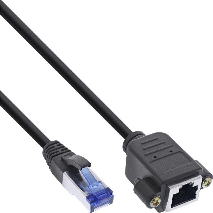 InLine? Patchkabel Verl?ngerung, S/FTP (PiMf), Cat.6A, halogenfrei, Kupfer, 3m