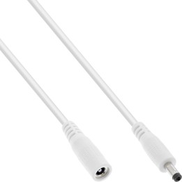 InLine? Verl?ngerungskabel, DC Stecker 4,0x1,7mm, wei?, 1m