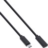 InLine? USB 3.2 Gen.2x2 Kabel, USB-C Verl?ngerung ST/BU, schwarz, 0,5m InLine? USB 3.2 Gen.2x2 Kabel, USB-C Verl?ngerung ST/BU, schwarz, 0,5m