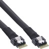 27642B - InLine® Câble Slim SAS, SFF-8654 4i à SFF-8654 4i, 24Gb/s, 1m 27642A