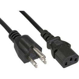 16651U - Câble d'alimentation InLine®, fiche d'alimentation américaine vers fiche d'alimentation C13, 1 m