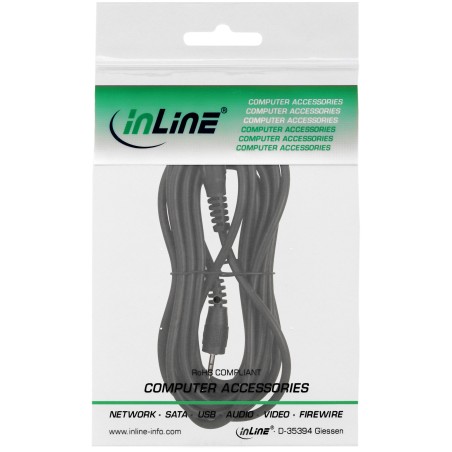 99936I - Câble jack InLine®, fiche / fiche 2,5 mm, stéréo, 0,5 m