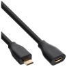 32750P - InLine® Micro-USB Verl., USB 2.0 Micro-B ST/BU, noir, contact plaqué or, 5 m 32750P - InLine® Micro-USB Verl., USB 2.0 Micro-B ST/BU, noir, contact plaqué or, 5 m