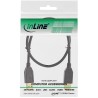 34350S - Câble InLine® USB 2.0, A vers A, noir, contacts dorés, 5 m 34350S - Câble InLine® USB 2.0, A vers A, noir, contacts dorés, 5 m