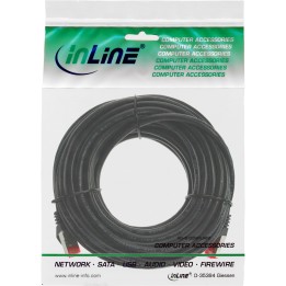 InLine? Patchkabel, S/FTP (PiMf), Cat.6, 250MHz, PVC, CCA, schwarz, 7,5m