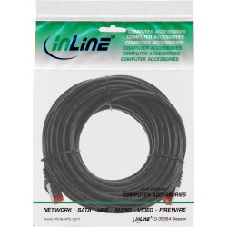 76107S - Câble patch InLine®, S/FTP (PiMf), Cat.6, 250 MHz, PVC, CCA, noir, 7,5 m