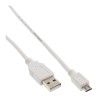 31720W - Câble InLine® Micro-USB 2.0, fiche USB-A vers fiche Micro-B, blanc, 2 m 31720W - Câble InLine® Micro-USB 2.0, fiche USB-A vers fiche Micro-B, blanc, 2 m
