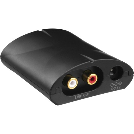 InLine® Digital zu Analog Audio Konverter, Eingang Opto-Toslink oder Cinch (S/PDIF), Ausgang Cinch Stereo
