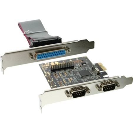 InLine® Schnittstellenkarte, 2x 9pol seriell + 1x 25pol parallel, PCIe (PCI-Express)